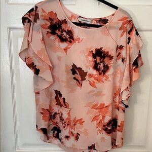 Calvin Klein Women's Pink Floral Blouse